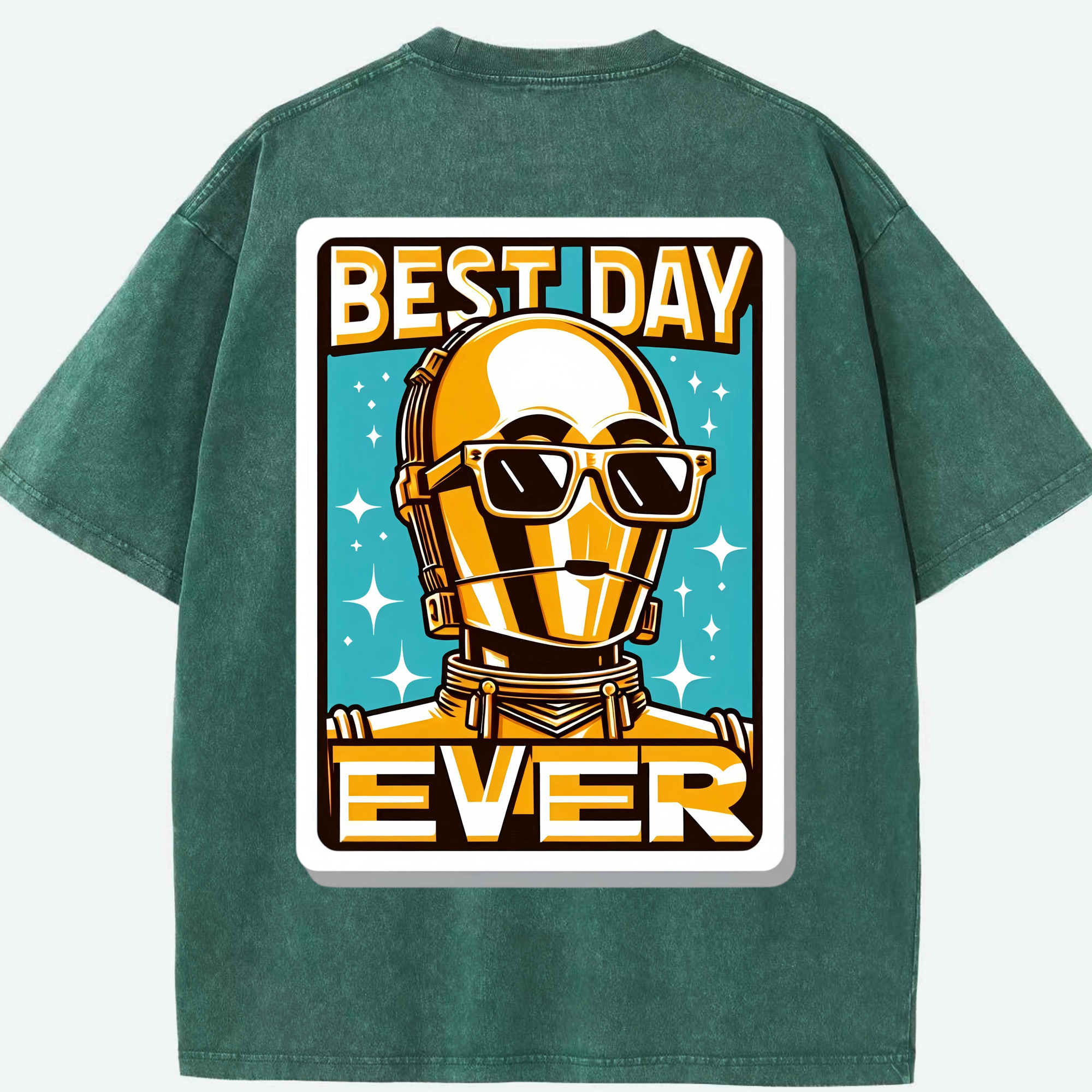 （画像用） スター・ウォーズ Star Wars 綿100% ヴィンテージ風 半袖Tシャツ（背面プリント）